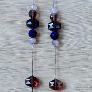 17in Shades of purple beaded necklace